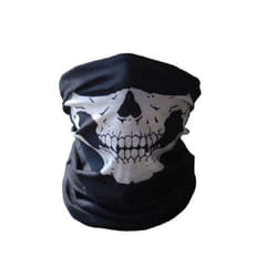 Outdoor Motorcycle Training Mask Cool Skull Bike Scarf Mask Bandana Motor - Black
