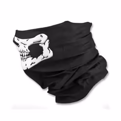 Outdoor Motorcycle Training Mask Cool Skull Bike Scarf Mask Bandana Motor - Black