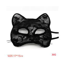 Halloween Cosplay Fox Mask Lace Sexy Eye Mask Animal Mask Half Face Erotic - 8