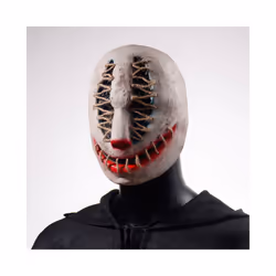 Halloween Joker Mask Cosplay Scary Killer Clown Half Face Latex Helmet - joker mask 2