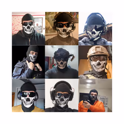 COD:MW2 Ghost Skull Balaclava Ghost Simon Riley Face War Game Cosplay - Ghost