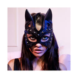 Gothic Punk Cat Cosplay Anime Sex Mask Bdsm Adult Game Halloween Fantasias - mask