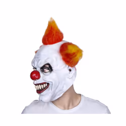 Scary Evil Halloween Clown Mask Horror Cosplay Costume Props Adult Latex - mask