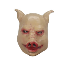 Horror Pig Head Masks Cosplay Animal Bloody Pig Scary Latex Helmet Halloween - pig mask