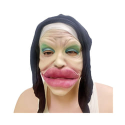 Halloween Funny Ugly Face Mask Large Thick Sexy Lips Cosplay Full Face - Ugly Face Mask