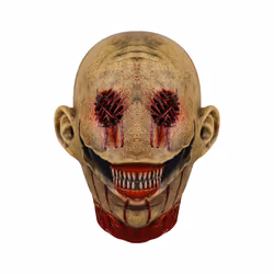 Halloween Bloody Clown Mask Horror Eyeless Smile Bloody Latex Head Suit - Bloody Clown Mask