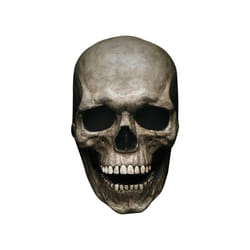 Full Head Skull Mask Carnival Adults Realistc Anonymous Halloween Moveable - Beige