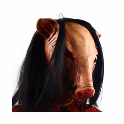 Halloween Scary Saw Pig Head Mask Cosplay Party Horrible Animal Masks - pig