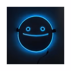Anime Smile Dreams LED Masks Cosplay White Smile Clown Glowing Mask Adult - White