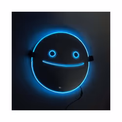 Anime Smile Dreams LED Masks Cosplay White Smile Clown Glowing Mask Adult - White