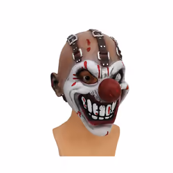Halloween Creepy Mask Horror Fancy Dress Party Latex Scary Clown Mask - a
