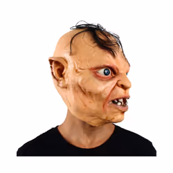 Gollum Latex Mask Adult Cosplay Costume Accessories Halloween Fancy Dress - a