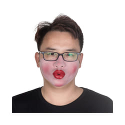 Face Masks Tricky Funny Kiss Latex Mask Joy Cosplay Props Humorous Expression - mask