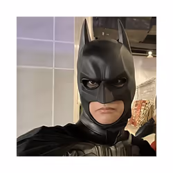 Bat Full Face Mask Full Head Latex Dark Knight Cosplay Headgear Halloween - White