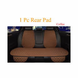 Flax Car Seat Cover Protector Universal Linen Front Rear Back Cushion - 1 rear coffee