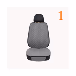 Flax Car Seat Cover Protector Universal Linen Front Rear Back Cushion - 1 front gray