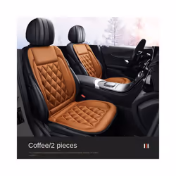 New Auto Electric Heated Pad 12V Heated Car Seat Cushion Winter Car Seat - 2 Classical Brown