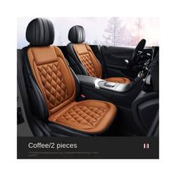 New Auto Electric Heated Pad 12V Heated Car Seat Cushion Winter Car Seat - 2 Classical Brown