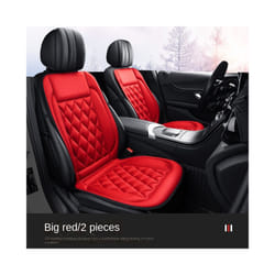 New Auto Electric Heated Pad 12V Heated Car Seat Cushion Winter Car Seat - 2 glamour red