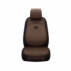 Car Front Rear Auto Seat Protector Car Chair Protector Pad Linen Fabric - Coffee 1 seat