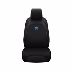 Car Front Rear Auto Seat Protector Car Chair Protector Pad Linen Fabric - Black 1 seat