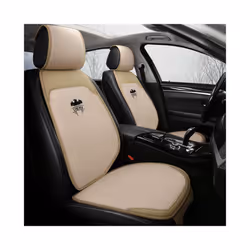 Car Front Rear Auto Seat Protector Car Chair Protector Pad Linen Fabric - rear base