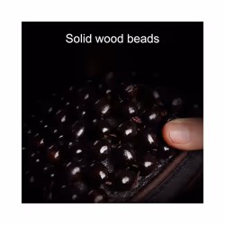 Summer Breathable Ventilated Car Front Wooden Bead Seat Cushion for Auto - Red