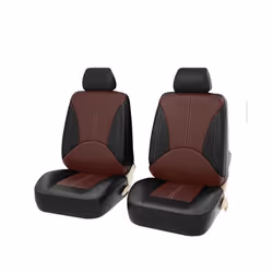 Car Seat Cover PU Leather Universal Car Front Seat Covers Accessories - PQ170-2SeatCoffee