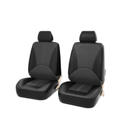 Car Seat Cover PU Leather Universal Car Front Seat Covers Accessories - PQ170-2SeatGrey