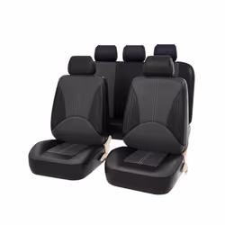 Car Seat Cover PU Leather Universal Car Front Seat Covers Accessories - PQ170-5SeatBeige