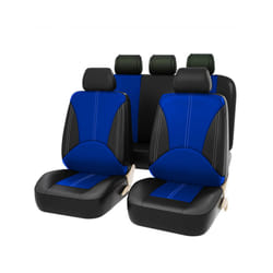 Car Seat Cover PU Leather Universal Car Front Seat Covers Accessories - PQ170-5SeatBlue