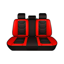 2022 New Car Leather Seat Cover Universal PU Front Rear Seat Covers Accessories - Rear Seat