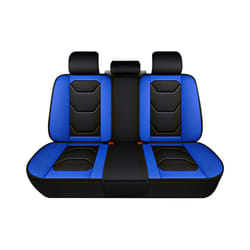 2022 New Car Leather Seat Cover Universal PU Front Rear Seat Covers Accessories - Red Rear Seat