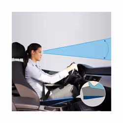 1Pcs Car Heightening Cushion Seat Cushion Main Driver Single Seat Thickening - black