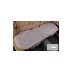 Car Seat Cover Gray Universal Protector Linen Front Back Flax Automobile - gray rear 1 piece
