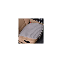 Car Seat Cover Gray Universal Protector Linen Front Back Flax Automobile - gray front 1 piece