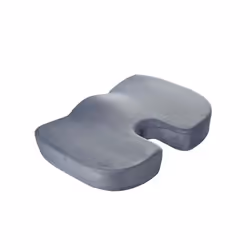 Travel Breathable Chair Seat Cushion Coccyx Orthopedic Memory Foam U - 45cmx35cmx7cm, grey plush