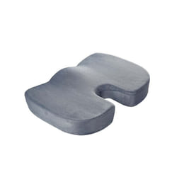 Travel Breathable  Chair Seat Cushion Coccyx Orthopedic Memory Foam U - 45cmx35cmx7cm, grey plush