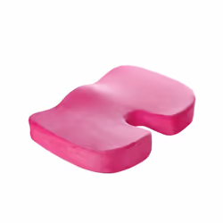 Travel Breathable Chair Seat Cushion Coccyx Orthopedic Memory Foam U - 45cmx35cmx7cm, rose plush