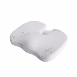Travel Breathable Chair Seat Cushion Coccyx Orthopedic Memory Foam U - 45cmx35cmx7cm, bamboo fiber