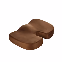 Travel Breathable Chair Seat Cushion Coccyx Orthopedic Memory Foam U - 45cmx35cmx7cm, coffee plush