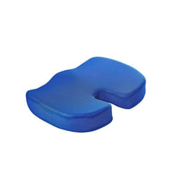 Travel Breathable  Chair Seat Cushion Coccyx Orthopedic Memory Foam U - 45cmx35cmx7cm, royal blue mesh