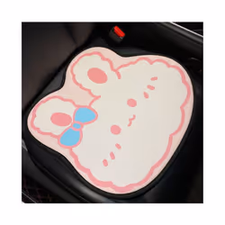 2022 New Fashion Cartoon Bear Ice Silk Butt Pad Breathable Anti-skid Car - Rabbit front