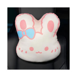 2022 New Fashion Cartoon Bear Ice Silk Butt Pad Breathable Anti-skid Car - Rabbit headrest