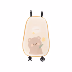 2022 New Cartoon Four Seasons Universal Breathable Mesh Ice Silk Protective - Bear backrest