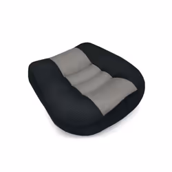 Car Booster Seat Cushion Heightening Height Boost Mat, Breathable Mesh - black