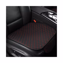Summer Car Seat Cover Protector Auto Flax Front Back Rear Backrest Black - 1 black red pad