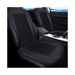 12V Car New Summer Cool Cushion Fan Blowing Ventilation Seat Covers Auto - Black