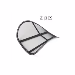 Car Summer Cool Seat Cushion Auto Breathable Seat Cover Bamboo Ventilation - 2 pcs waist pillows