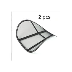 Car Summer Cool Seat Cushion Auto Breathable Seat Cover Bamboo Ventilation - 2 pcs waist pillows